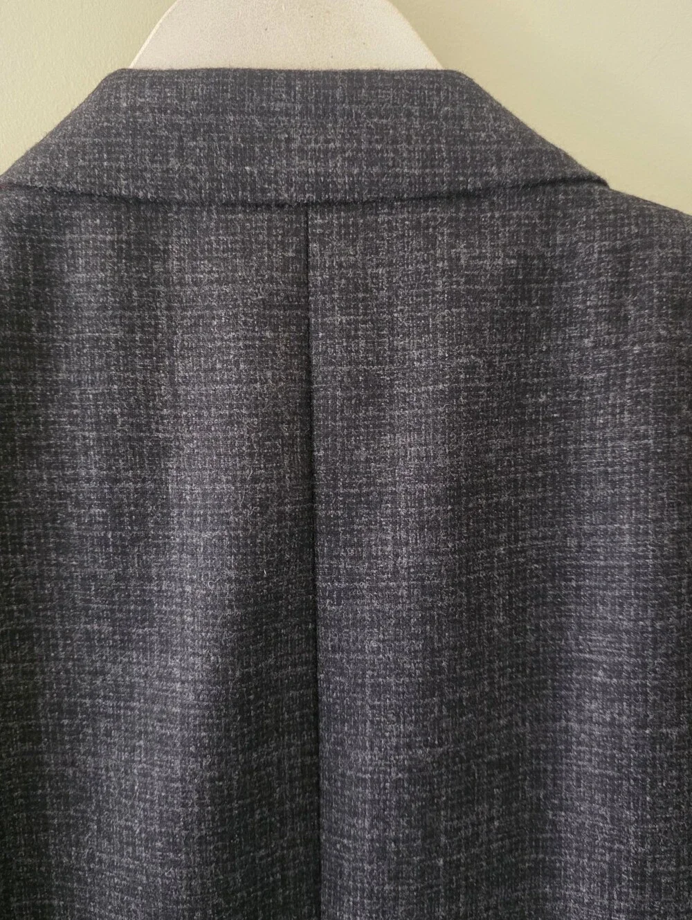 NWOT Savile Row Gold Napoli SPJ Gray Plaid Wool Blazer Size 48R Old Money Preppy